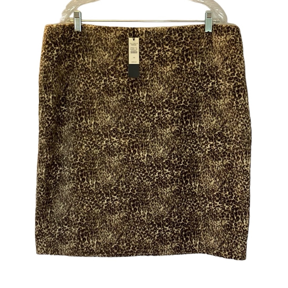 NWT Talbots leopard animal print skirt size 18